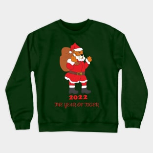 Santa Tiger Crewneck Sweatshirt